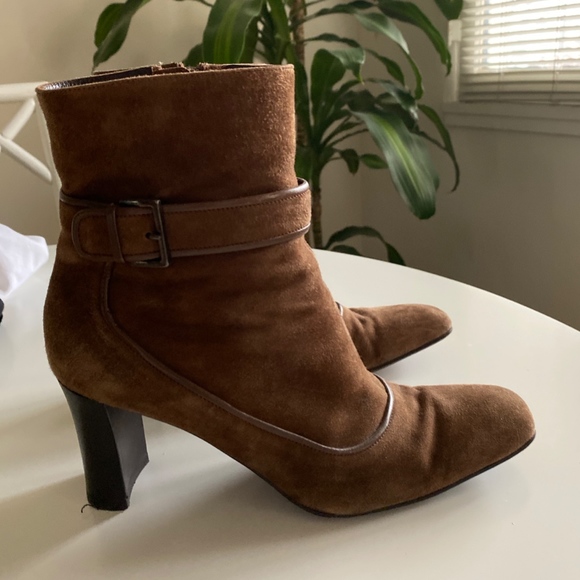 Via Spiga Suede Brown Boots - Picture 3 of 4